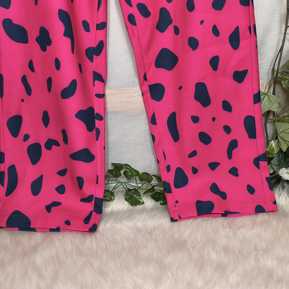 Pink and Black Patterned Pants - Picture 4 of 7